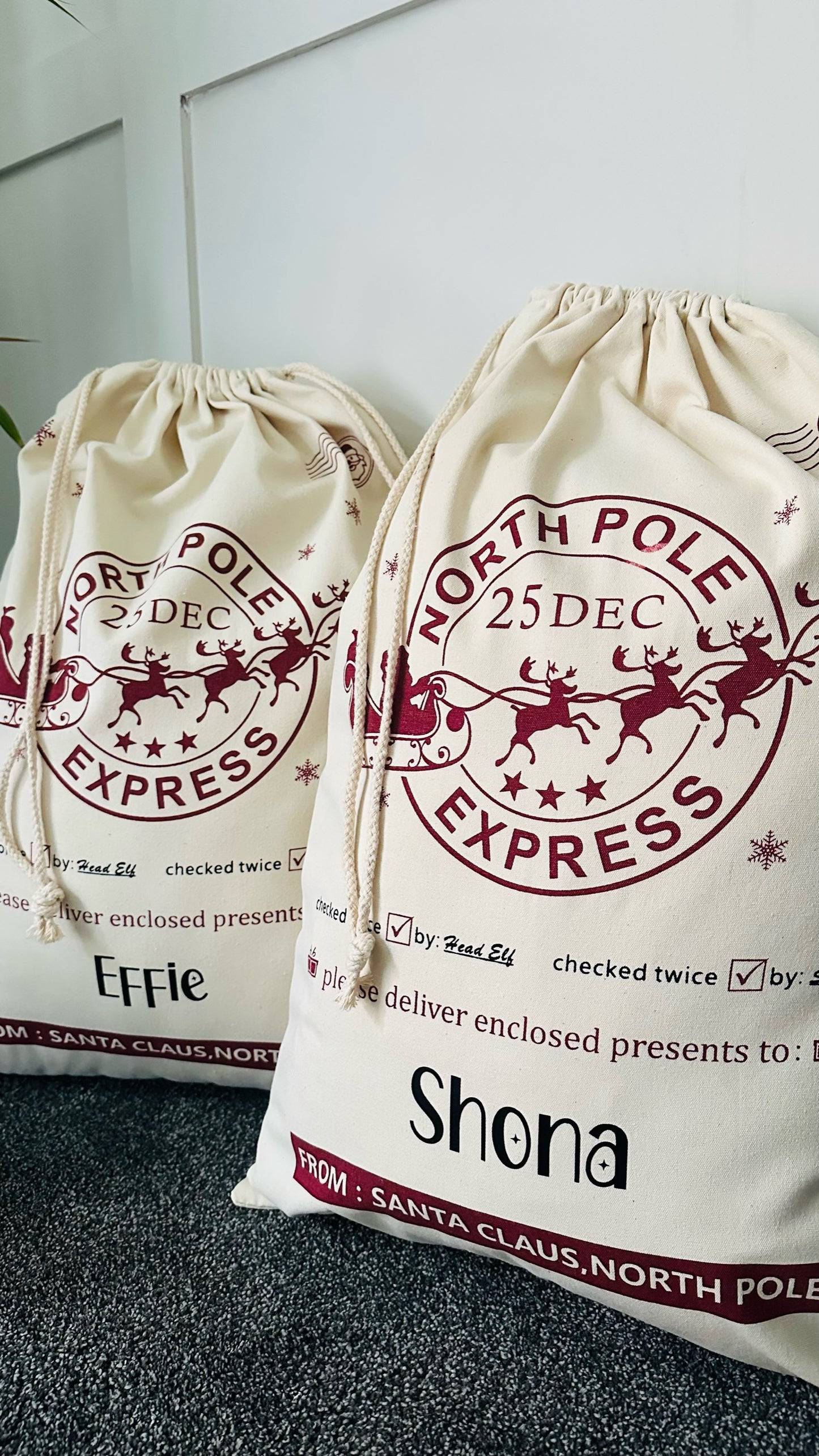 Personalised Christmas Sacks