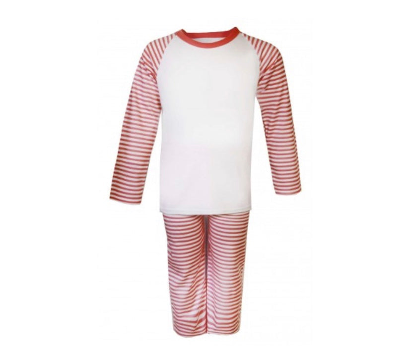 Personalised Red Stripes Pyjamas