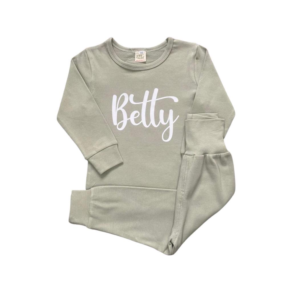 Personalised Khaki Green Lounge Set