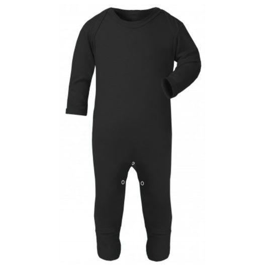 Personalised Black Babygrow