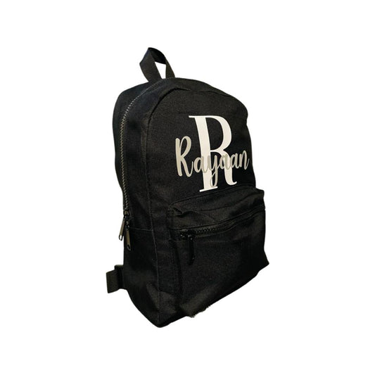 Personalised Black Backpack