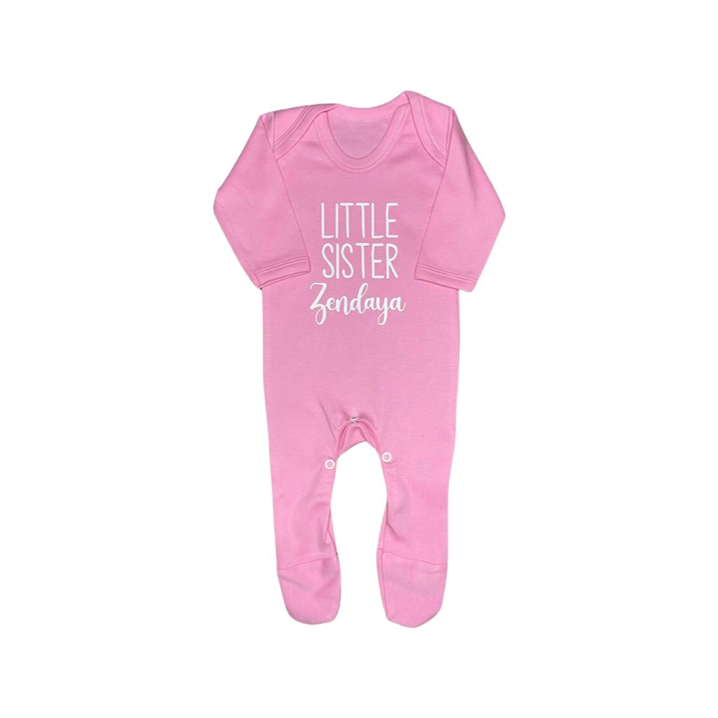 Personalised Pink Babygrow