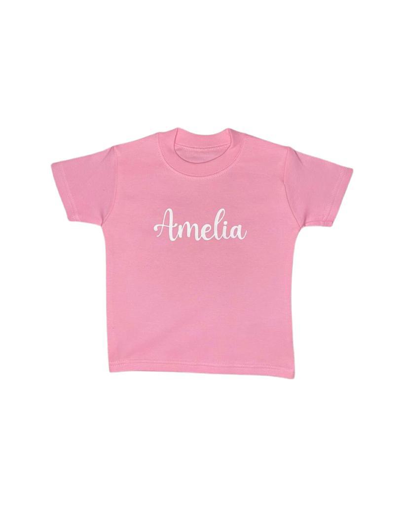 Personalised Pink T-shirt